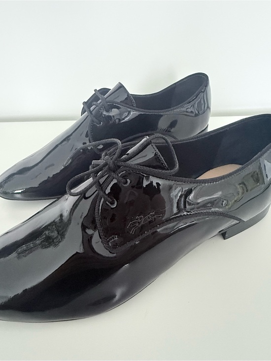 Longchamp Black Patent Leather Derby Shoes main image 7